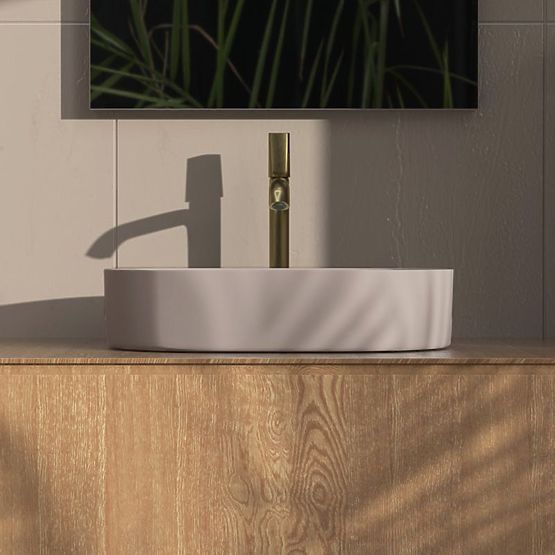 Timeless Washbasin Rea NADIA 60 BEIGE MATT