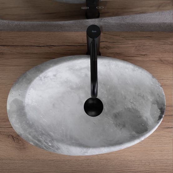 Timeless Washbasin Rea Roxy C Stone L.GREY
