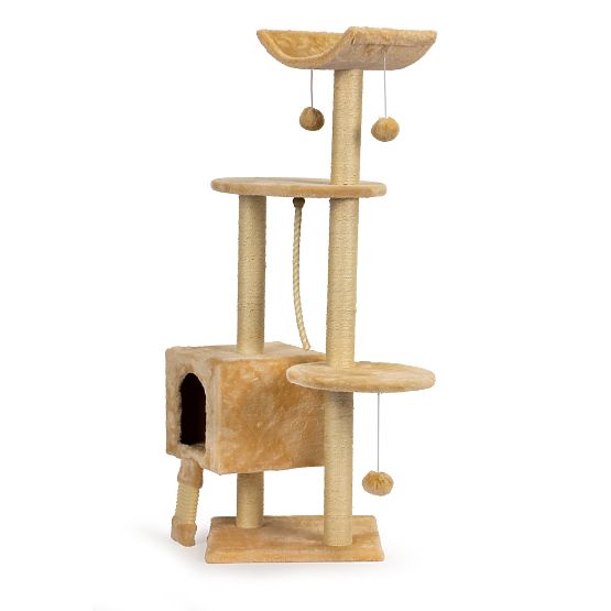 Tower cat scratching post and climbing frame