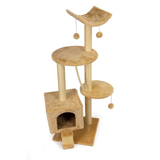 Tower cat scratching post and climbing frame