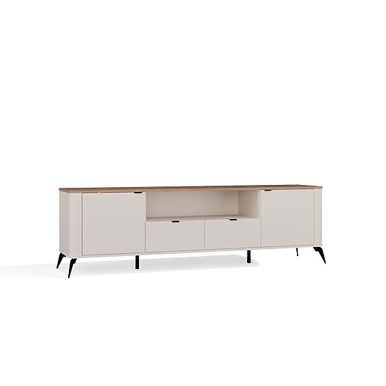 TV Cabinet CORDOBA 2S2S Cashmere Beige Oak Castello TV Cabinet 2 Drawers