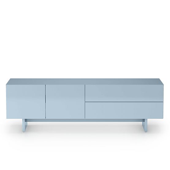 TV Cabinet Glim, Blue Smoke, Glossy