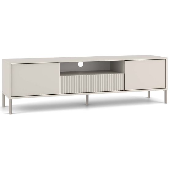 TV Cabinet KAMARO 160 Cashmere Grooved Front + Classic