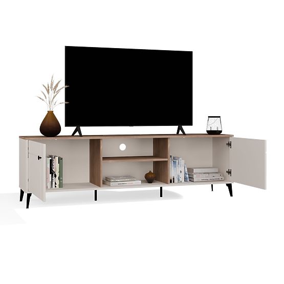TV Cabinet POINT 2D Cashmere Beige Oak Castello TV Cabinet 2 Doors