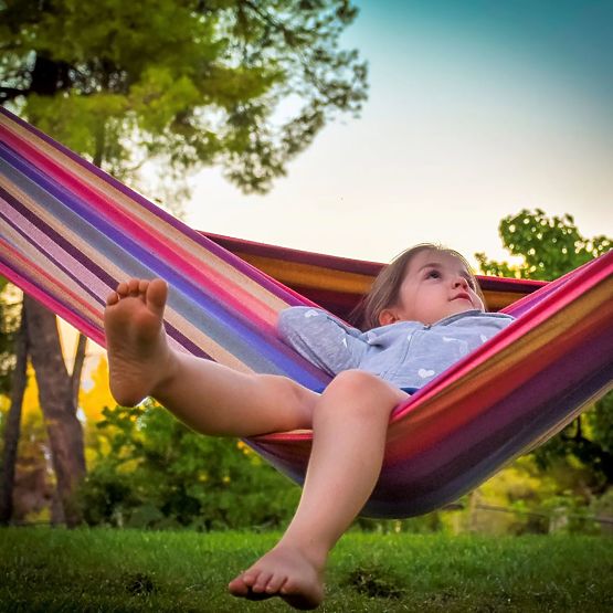 Two-Person Hammock with 80cm Spreader Bar 480145A YELLOW