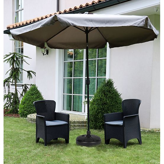 Universal stand for parasols black