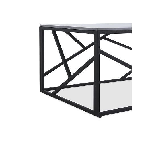 UNIVERSE 2 Coffee Table, Gray Marble / Black (2p=1pc)