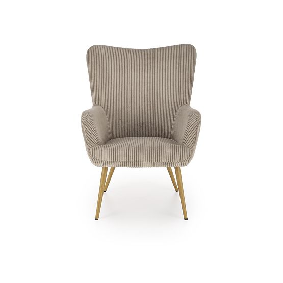 Upholstered armchair AMARO - gray