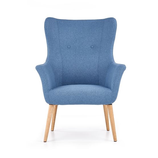 Upholstered armchair COTTO - blue