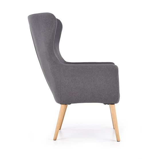 Upholstered armchair COTTO - dark grey