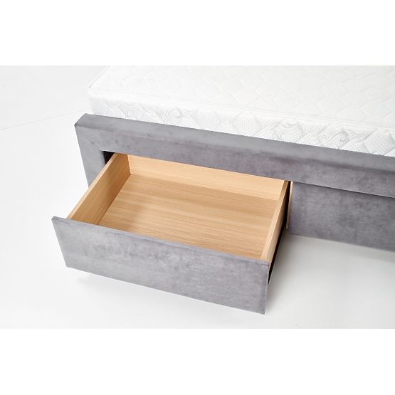 Upholstered bed 160x200 SABRINA - dark grey