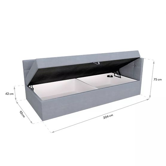 Upholstered Bed BILLY - 200 x 90 cm