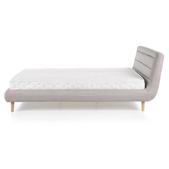 Upholstered bed ELANDA 160X200 cm - light grey