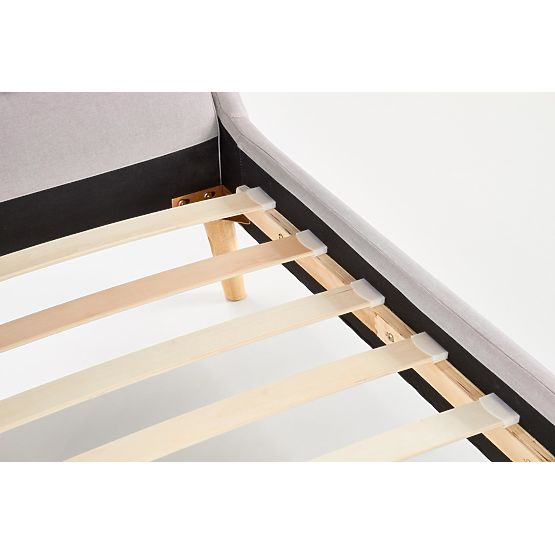 Upholstered bed ELANDA 160X200 cm - light grey