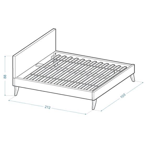 Upholstered bed HEAVEN 180 x 200 cm - Powder pink