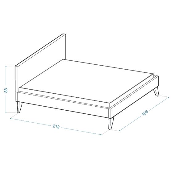 Upholstered bed HEAVEN 180 x 200 cm - Powder pink