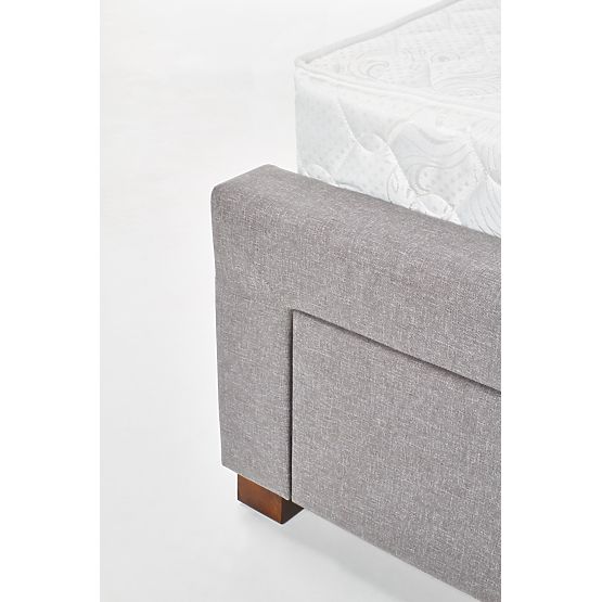 Upholstered Bed MODENA 140 cm with Drawers Grey (6p=1pc)