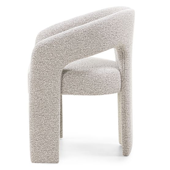 Upholstered Chair Castelo Grey-Beige