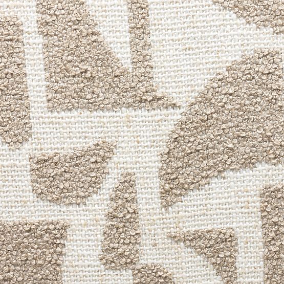 Upholstered Chair Flare, Beige-Cream/Black Legs