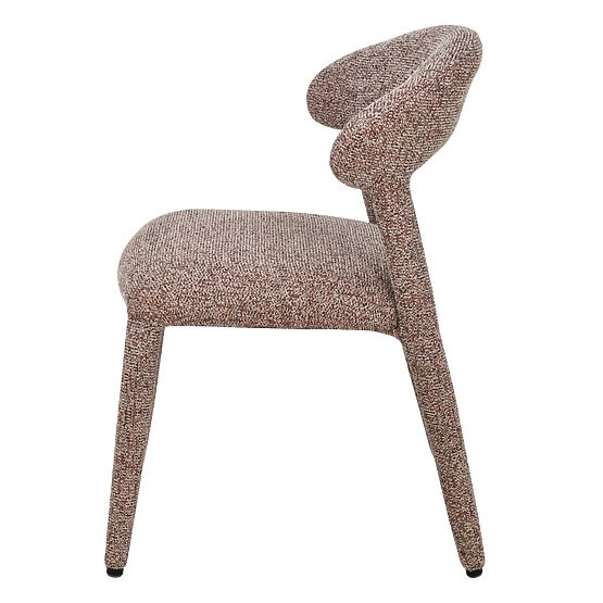 Upholstered Chair Hiroki, Beige-Bordeaux Mélange