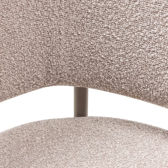 Upholstered Chair Lamu Beige, Bouclé