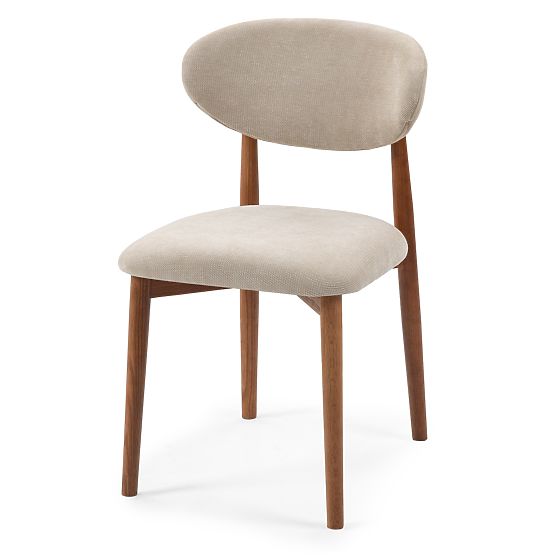 Upholstered Chair Merano Beige/Light Walnut