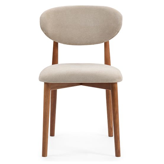 Upholstered Chair Merano Beige/Light Walnut
