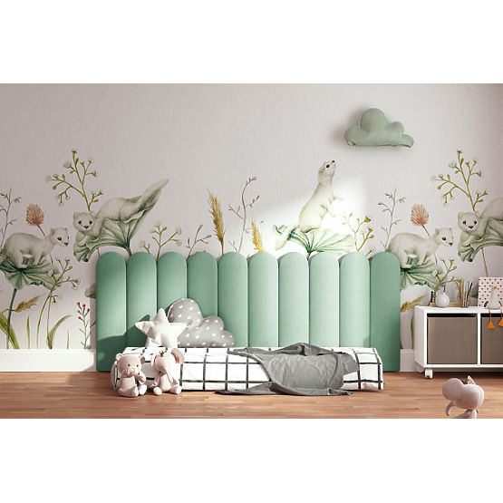 Upholstered Panel Arch - Mint