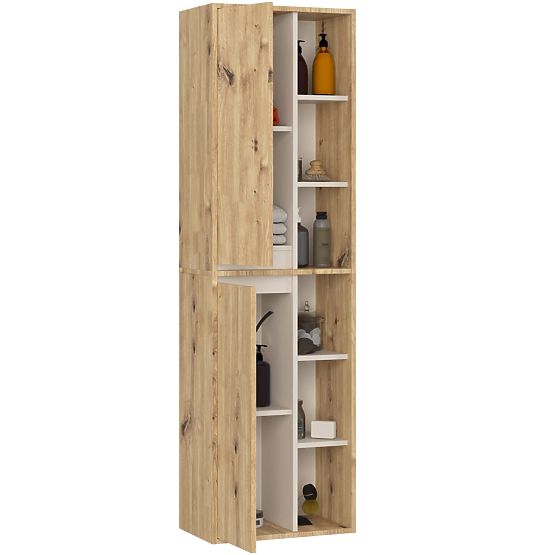 VAMI W50 2D 6P Hanging Bathroom Cabinet Artisan Oak / Cashmere