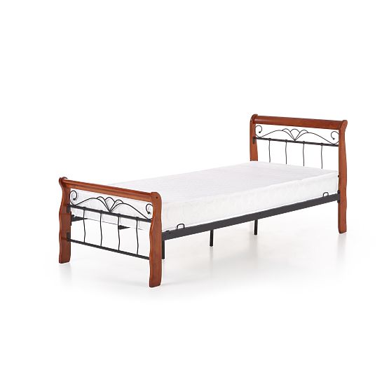 VERONICA Bed 90 cm Cherry Antique/Black (4p=1pc)