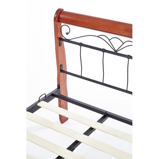 VERONICA Bed 90 cm Cherry Antique/Black (4p=1pc)