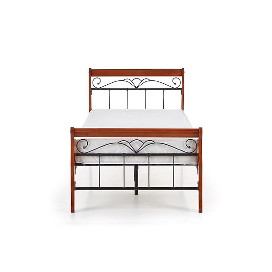 VERONICA Bed 90 cm Cherry Antique/Black (4p=1pc)