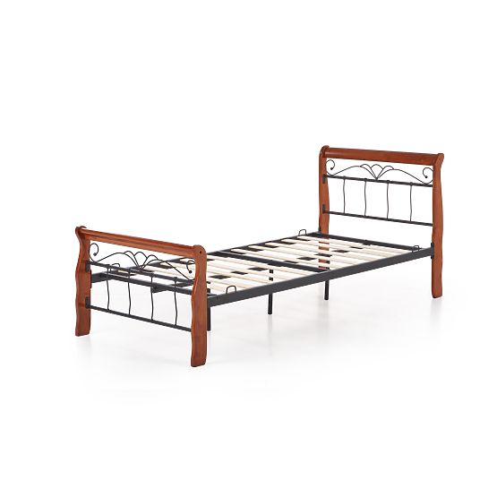 VERONICA Bed 90 cm Cherry Antique/Black (4p=1pc)