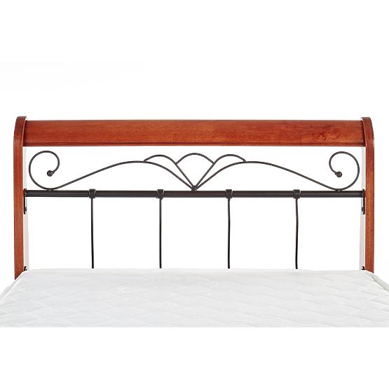 VERONICA Bed 90 cm Cherry Antique/Black (4p=1pc)
