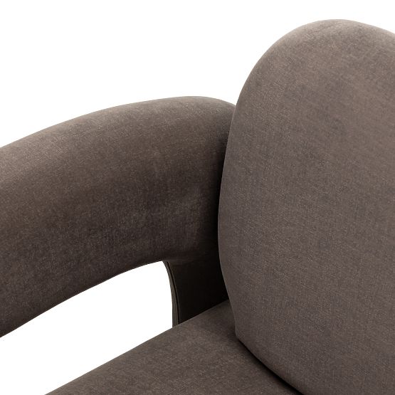 Vico Relaxation Chair, Brown, Velvet