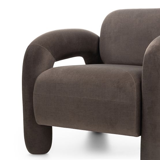 Vico Relaxation Chair, Brown, Velvet