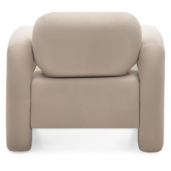 Vico Relaxation Chair, Light Beige, Velvet