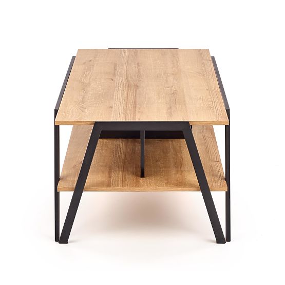 VOLTA Coffee Table Black / Golden Oak (1p=1pc)