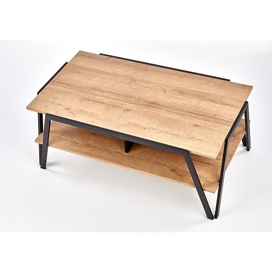 VOLTA Coffee Table Black / Golden Oak (1p=1pc)