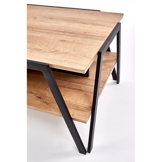 VOLTA Coffee Table Black / Golden Oak (1p=1pc)