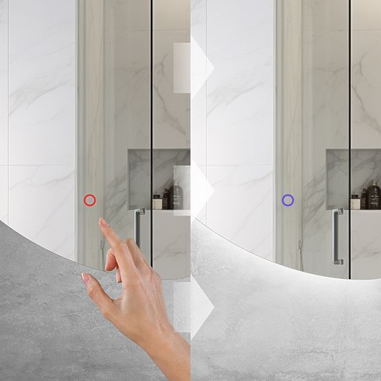 WALL LED MIRROR 120x55cm YH-3359