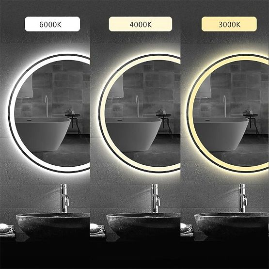 WALL LED MIRROR 60cm BAS