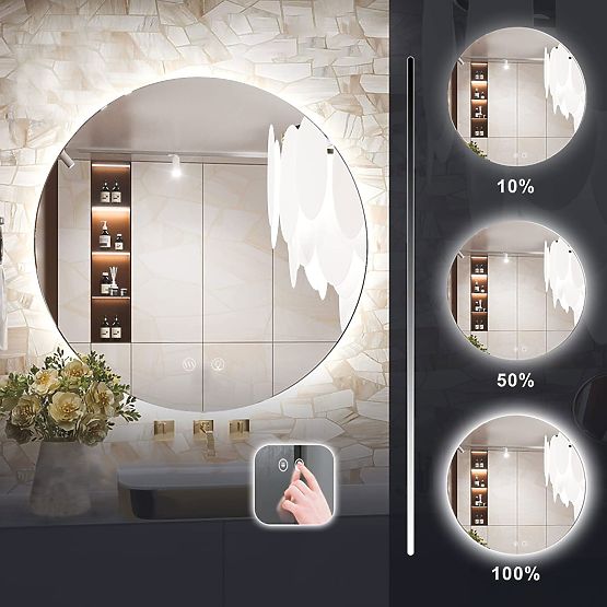 WALL LED MIRROR 80cm HZJ080