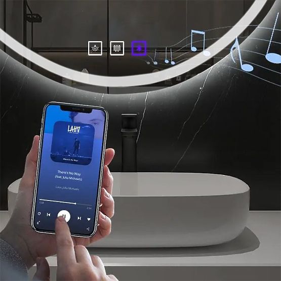 WALL LED MIRROR WITH BLUETOOTH FUNCTION 70x100cm FOG