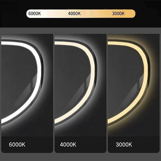 WALL LED MIRROR WITH BLUETOOTH FUNCTION 70x100cm FOG