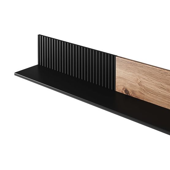 Wall Shelf RANDOM P-2 - Wotan Oak/Black