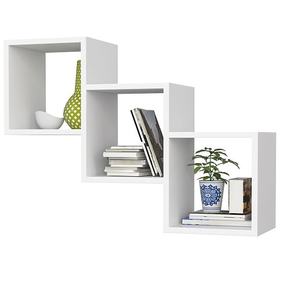 WALL SHELF STAR WHITE