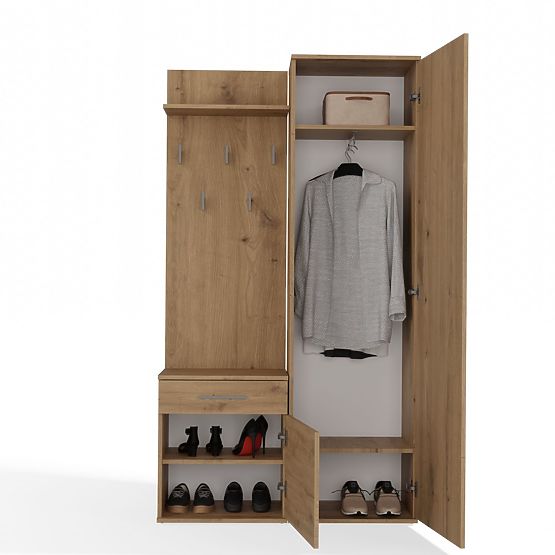 Wardrobe DUO OAK ARTISAN