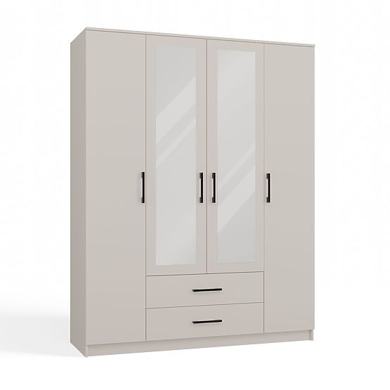 Wardrobe Romana 160 X 205 MIRROR CASHMERE BEIGE