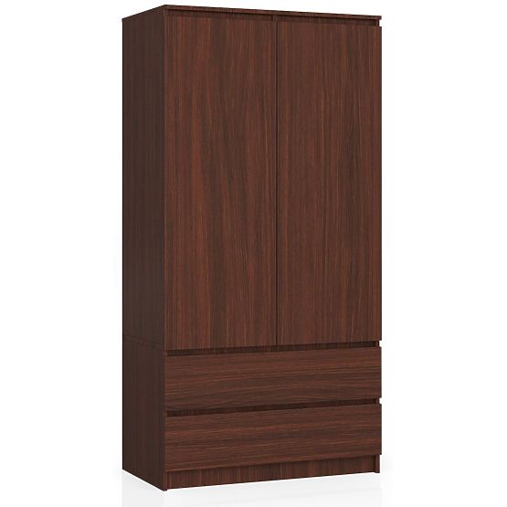WARDROBE S 90 cm 2 DOORS 2 DRAWERS PK WENGE